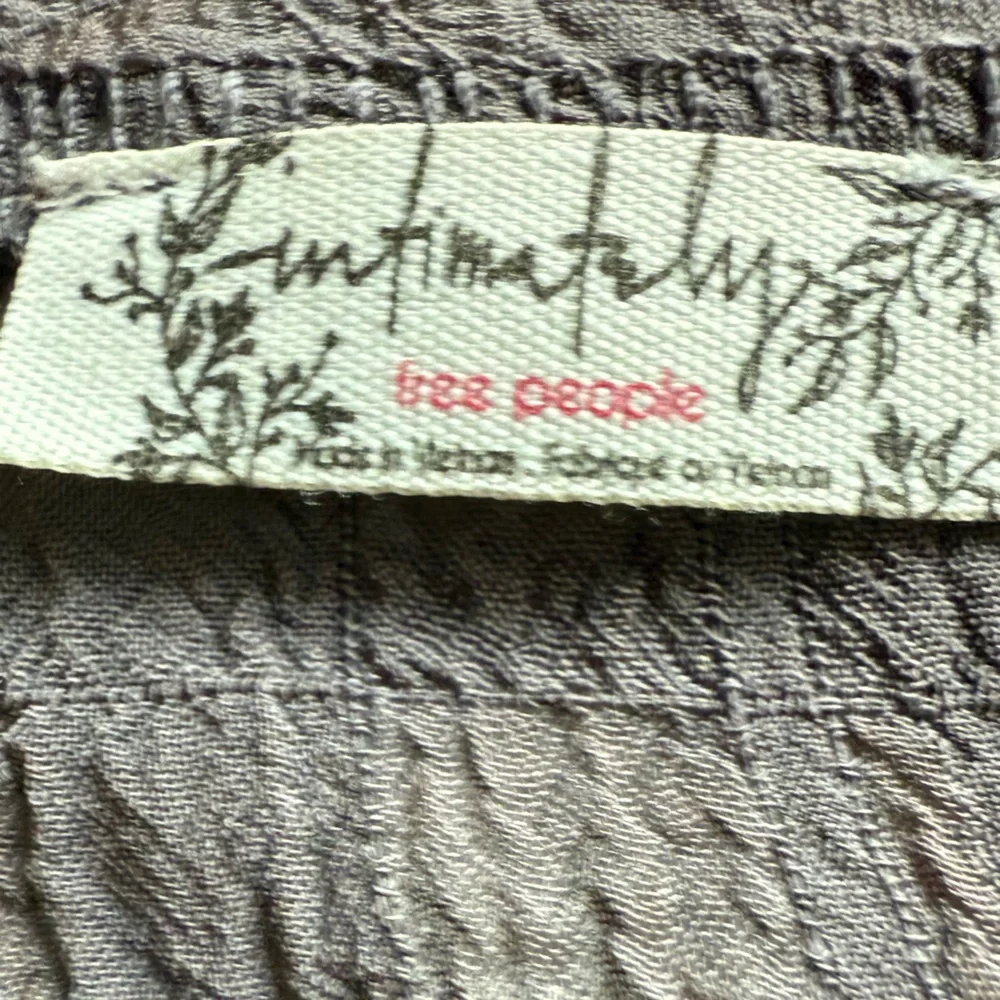 FREE PEOPLE Everythings Rosy Solid Bodysuit / Dark Gull Grey - Picture 4 of 9